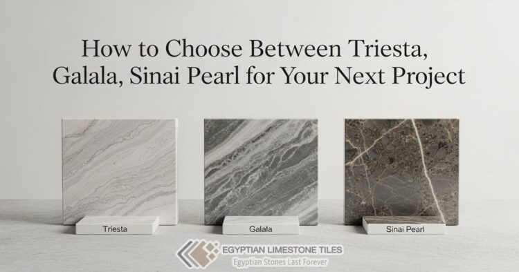 How to Choose Between Triesta, Galala, and Sinai Pearl for Your Next Project